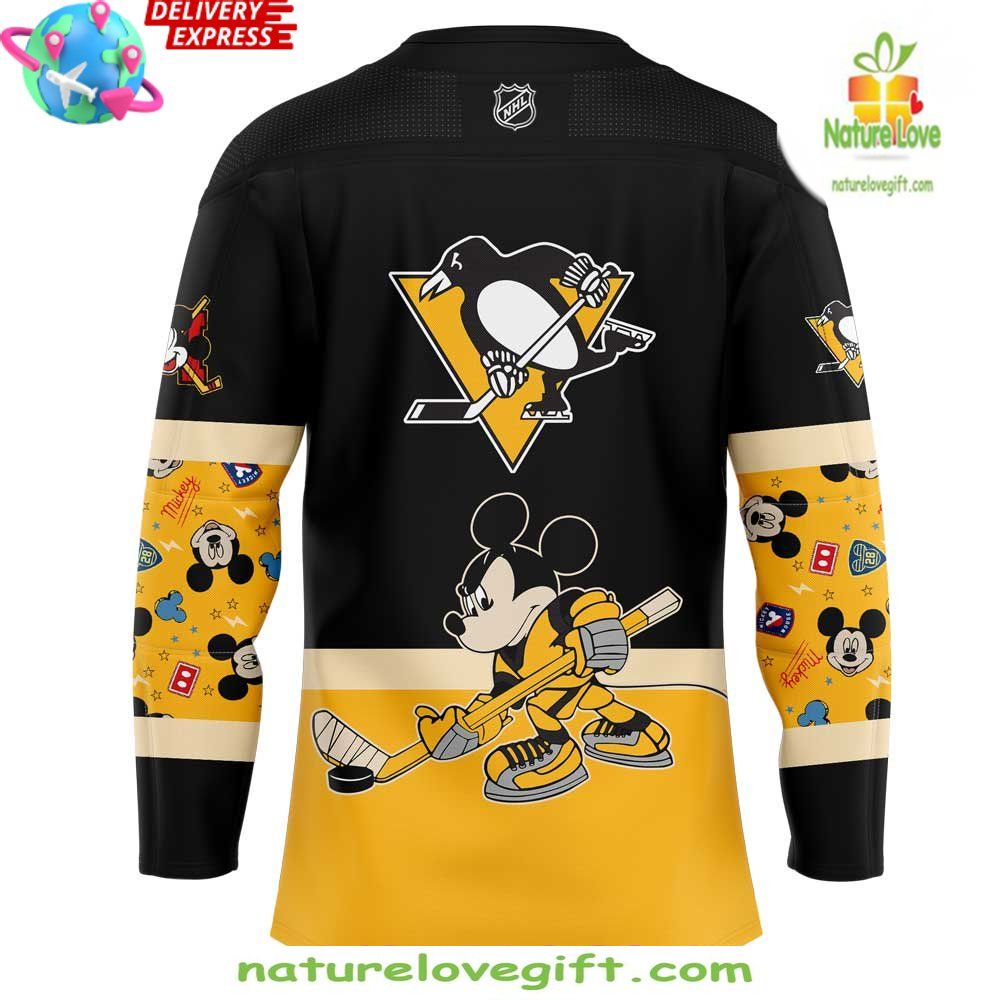 Pittsburgh Penguins Mickey Mouse Hockey Jersey Disney NHL