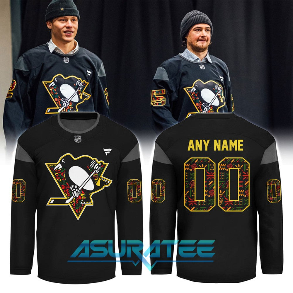 Pittsburgh Penguins x Black History Night 2026 Special Hockey Jersey