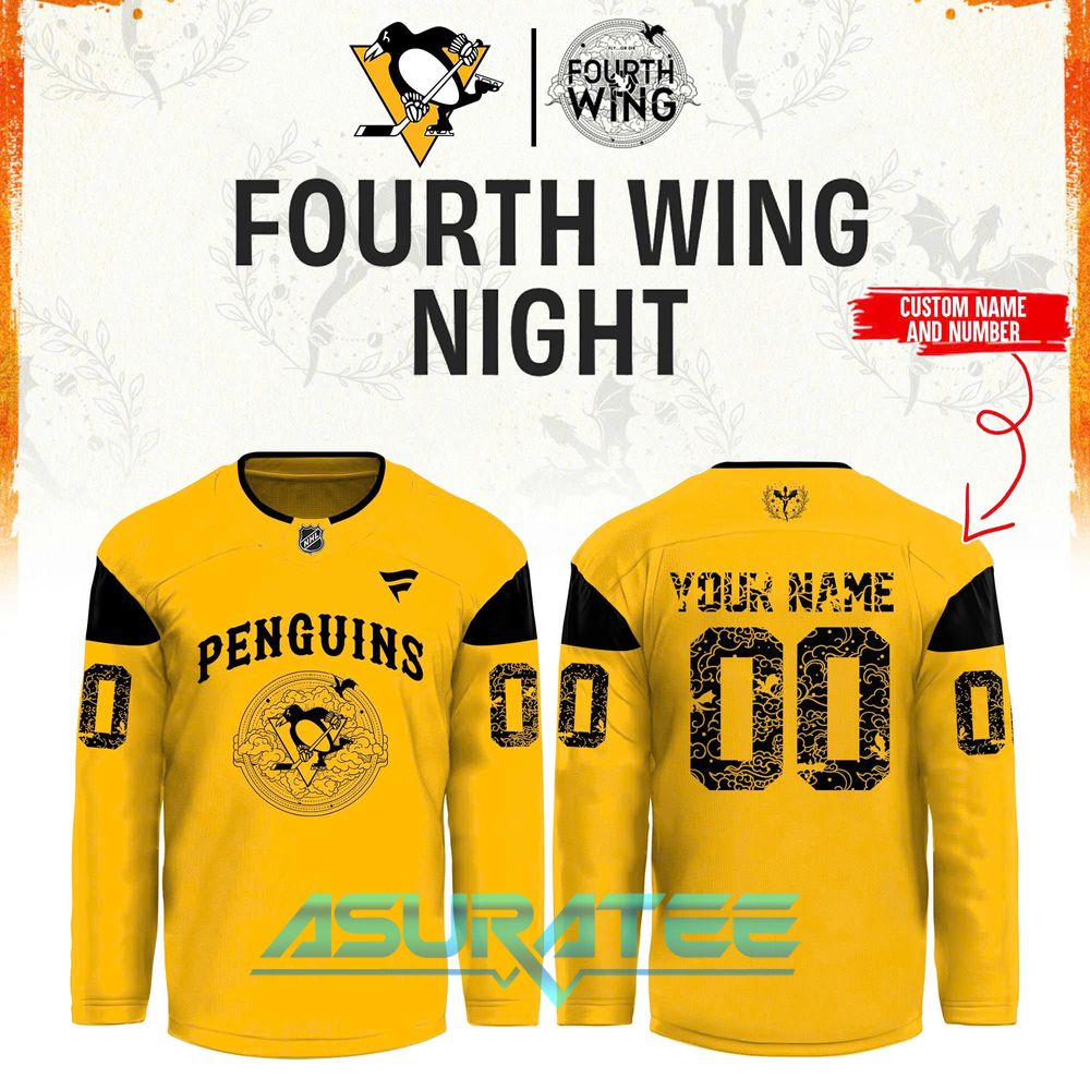 Pittsburgh Penguins x Fourth Wing Night 2026 Hockey Jersey
