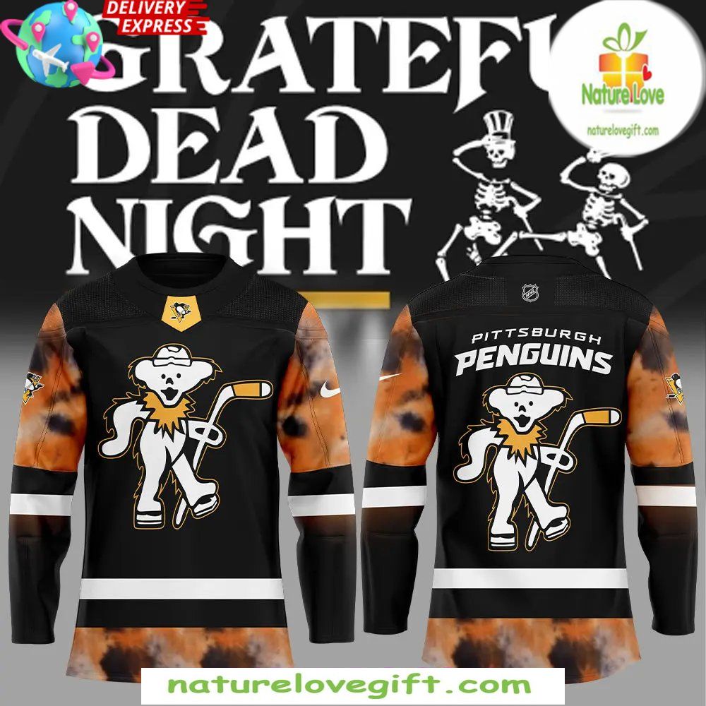 Grateful Dead Penguins Hockey Jersey Special Night Edition