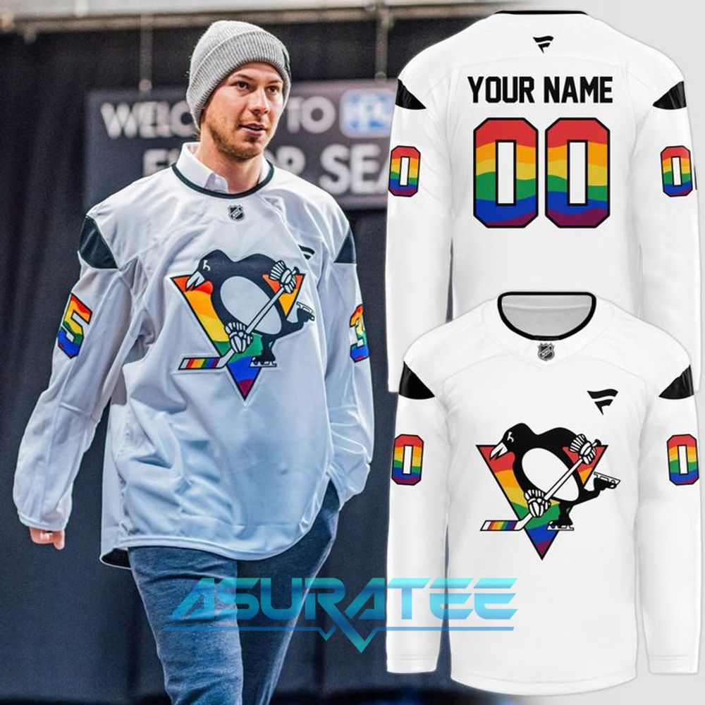 Pittsburgh Penguins x Pride Auction 2025 Special Hockey Jersey