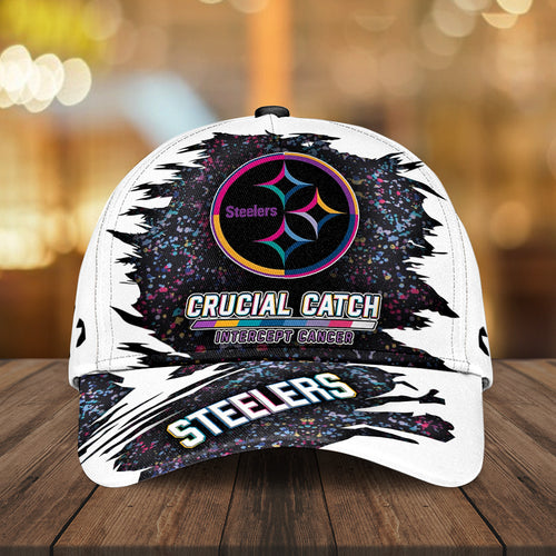 Pittsburgh Steelers x Crucial Catch Intercept Cancer Classic Cap – MAITM12973