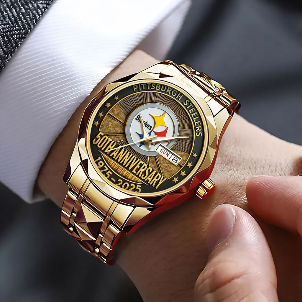 Pittsburgh Steelers The Terrible Towel 2025 Alloy Luxury Quartz Watch – TANTN16138