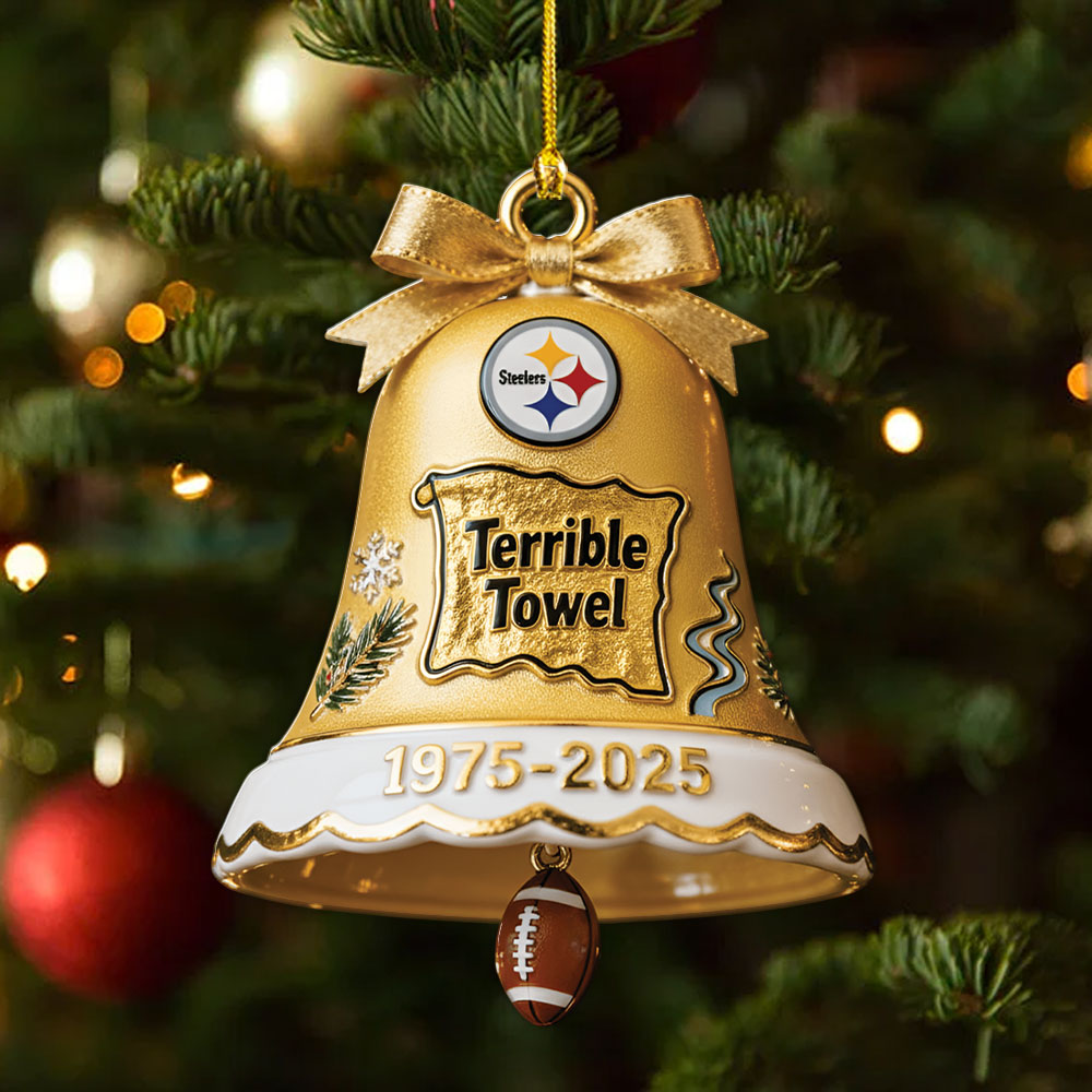 Pittsburgh Steelers The Terrrible Towel 2025 Custom Shape 2-sided Acrylic Ornament – MAITM13686