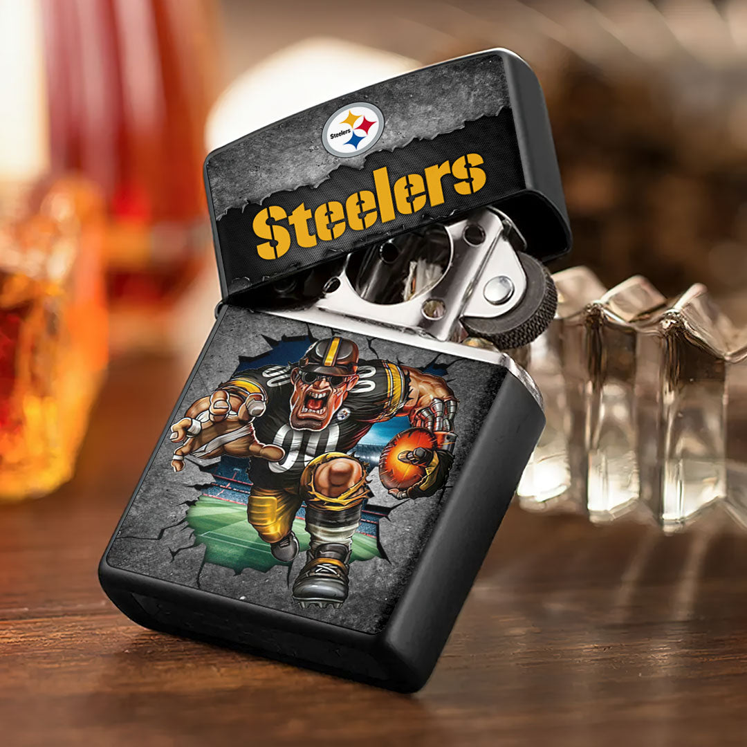 Pittsburgh Steelers Zippo Lighter Case (No Insert) – HOATT13336
