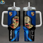 Porsche Stainless Steel Tumbler With Handle