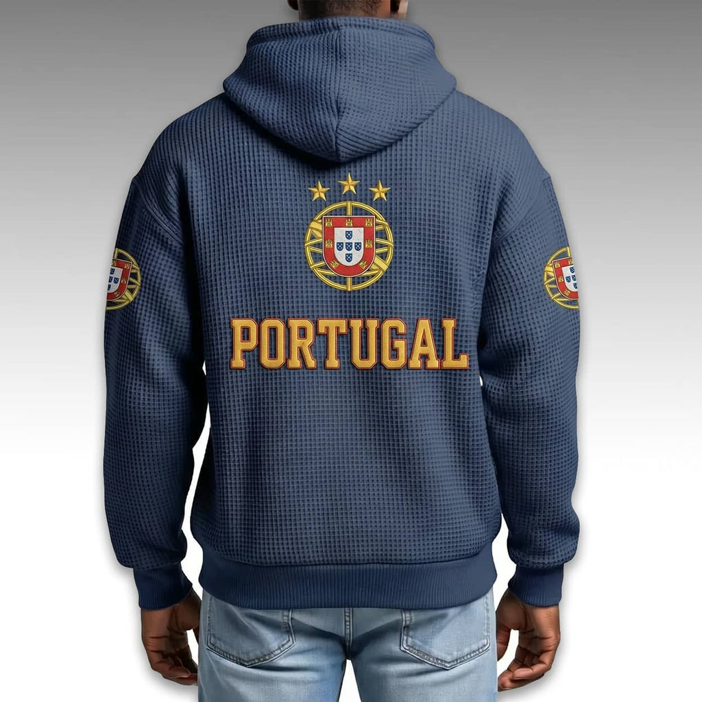 Portugal World Cup 2026 Waffle Quarter Zip Hoodie