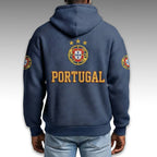 Portugal World Cup 2026 Waffle Quarter Zip Hoodie