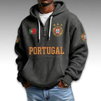 Portugal World Cup 2026 Waffle Quarter Zip Hoodie