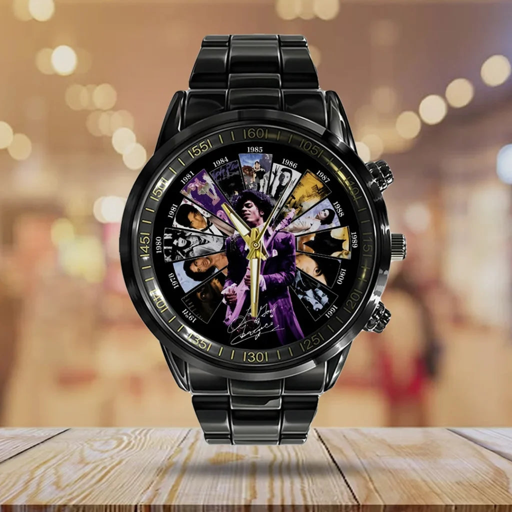 Prince Black Stainless Steel Watch - TANTN25157