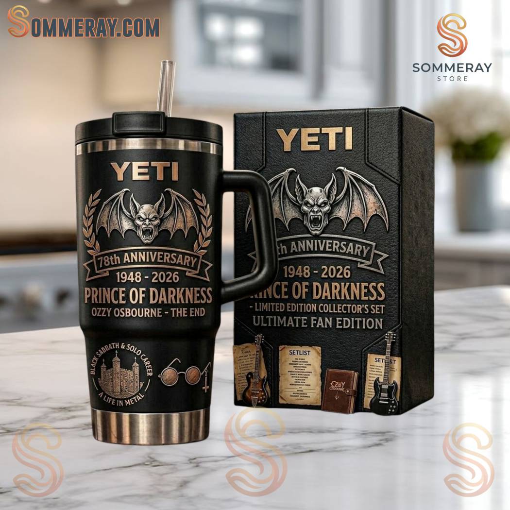 Prince Of Darkness Ozzy Osbourne The End 78th Annivesary Yeti Tumbler