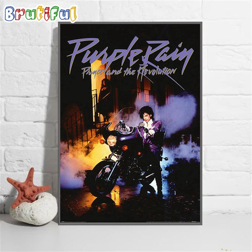 Prince Purple Rain His Royal Badness 2024 Wall Art Poster Canvas