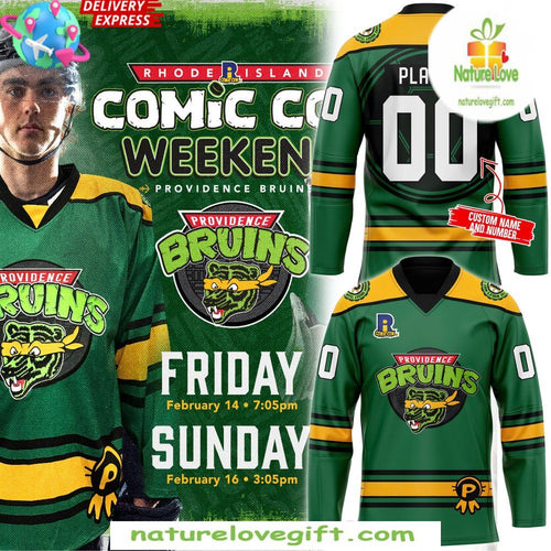 Providence Bruins Hockey Jersey Comic Con Weekend Limited Edition