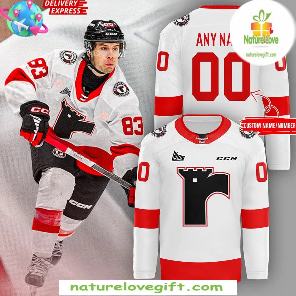 Quebec Remparts 2026 White Hockey Jersey Men’s Fan Apparel