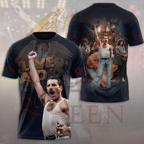 Queen Band x Freddie Mercury 3D Apparel – MAITM 11566
