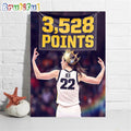 Queen Caitlin Clark Passes Kelsey Plum To Become The NCAA Womens All-Time Leading Scorer Poster Canvas