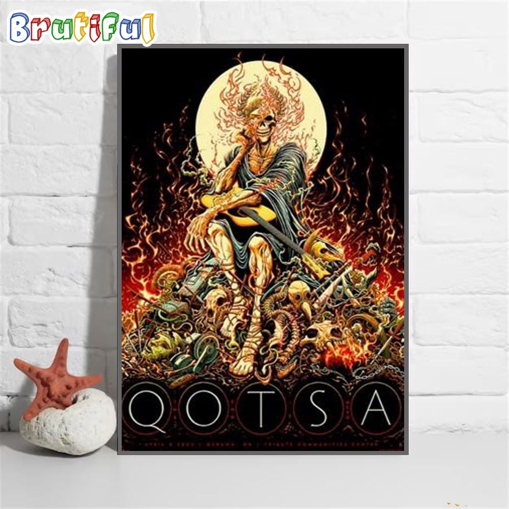 Queens Of The Stone Age Tribute Communities Centre Oshawa April 2024 Wall Art Poster Canvas