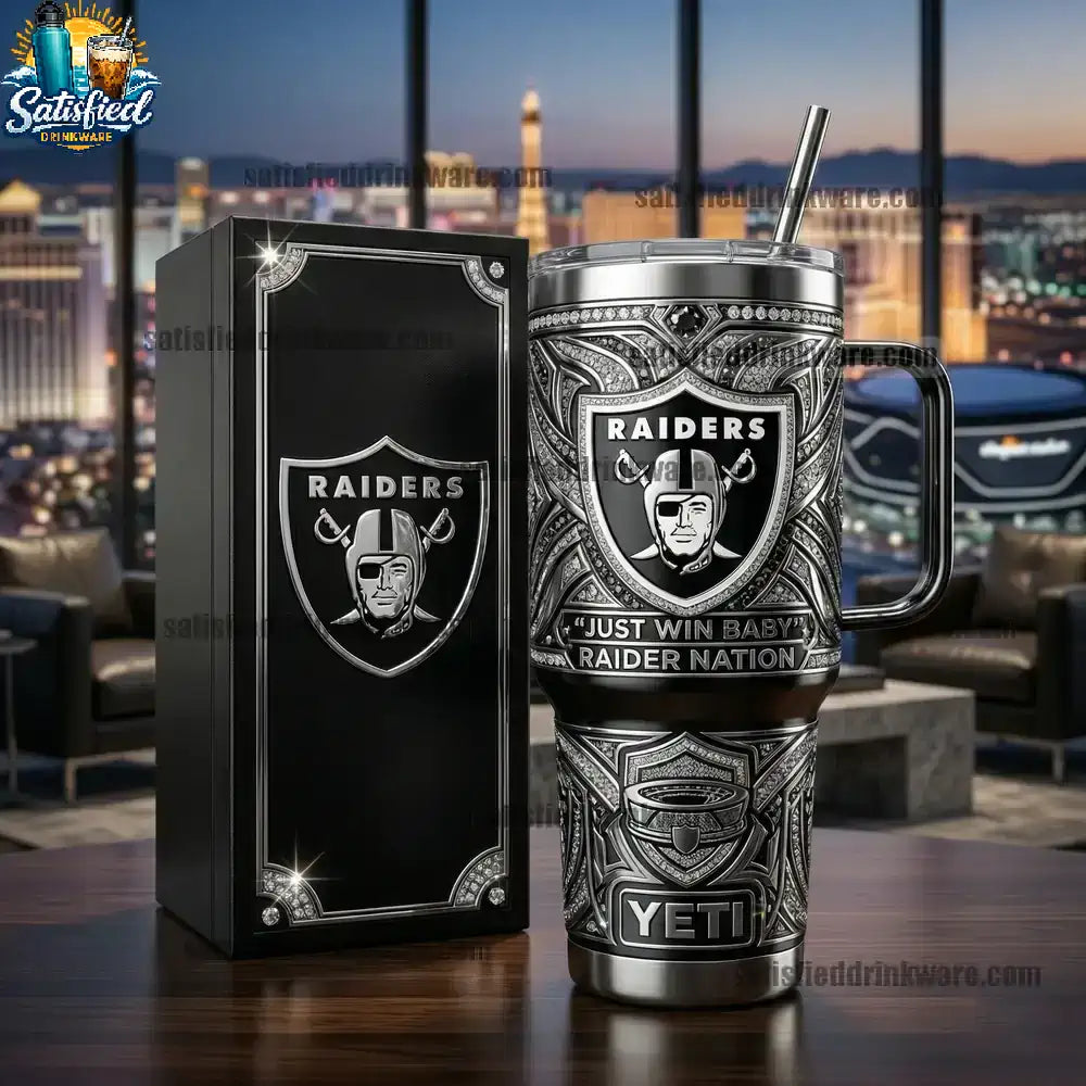 Raiders 40oz Collector Edition With Handle Yeti Tumbler