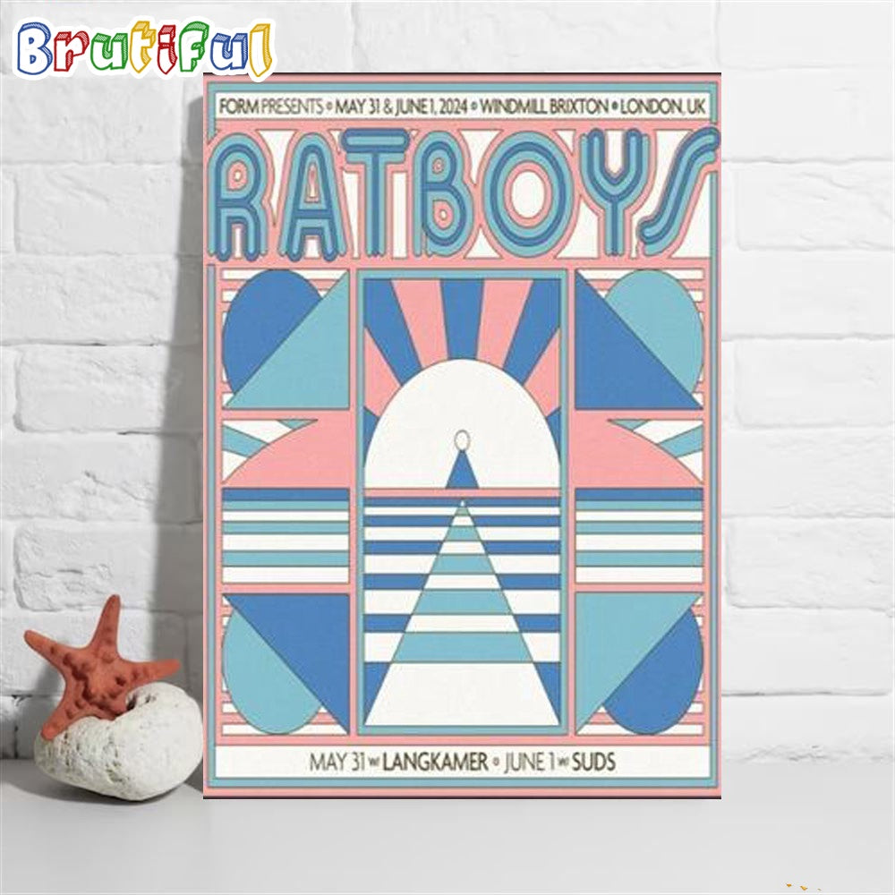 Ratboys Show London Uk May 31 June 1 2024 Tour Wall Art Poster Canvas