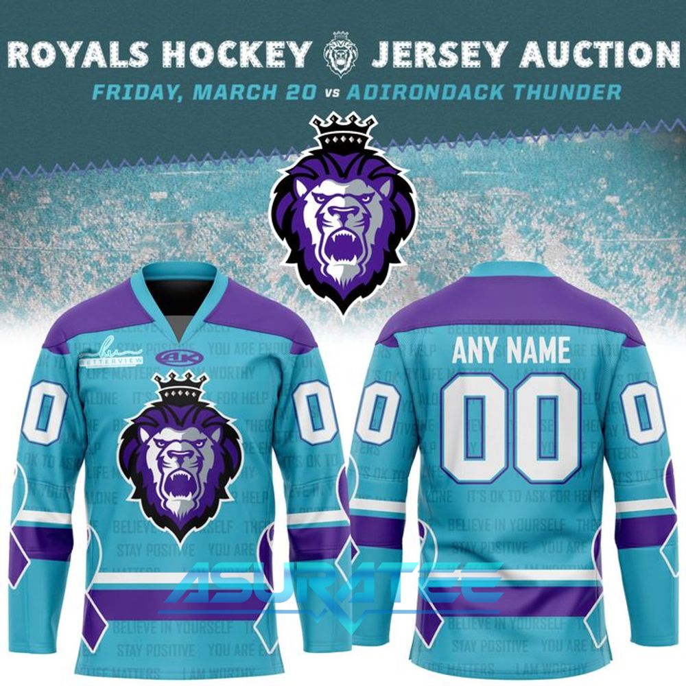 Reading Royals 2026 Mental Health & Recovery Night Hockey Jersey