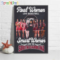 Real Women Love Basketball Smart Women Love The South Carolina Gamecocks Poster Canvas