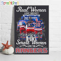 Real Women Love Hockey Smart Women Love The New York Rangers Wall Art Poster Canvas