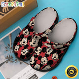 Red Mickey Mouse Clogs Shoes