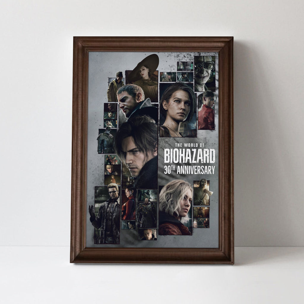 Resident Evil 30th Anniversary Rectangle Canvas With Inner Frame – TMTHU7485