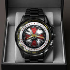 Resident Evil Requiem Black Stainless Steel Watch – HOATT16552
