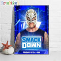Rey Mysterio WWE Smack Down Wall Art Poster Canvas
