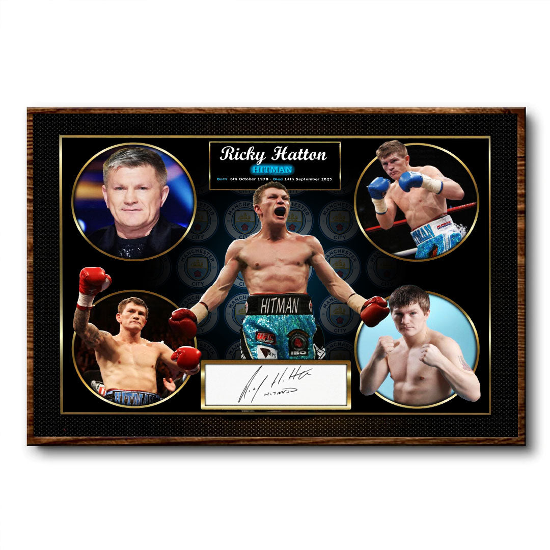 Ricky Hatton Rectangle Canvas With Inner Frame – HOATT13239