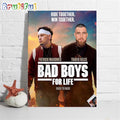 Ride Together Win Together Patrick Mahomes vs Travis Kelce Bad Boys For Life Back-to-Back Super Bowl Champions Poster Canvas