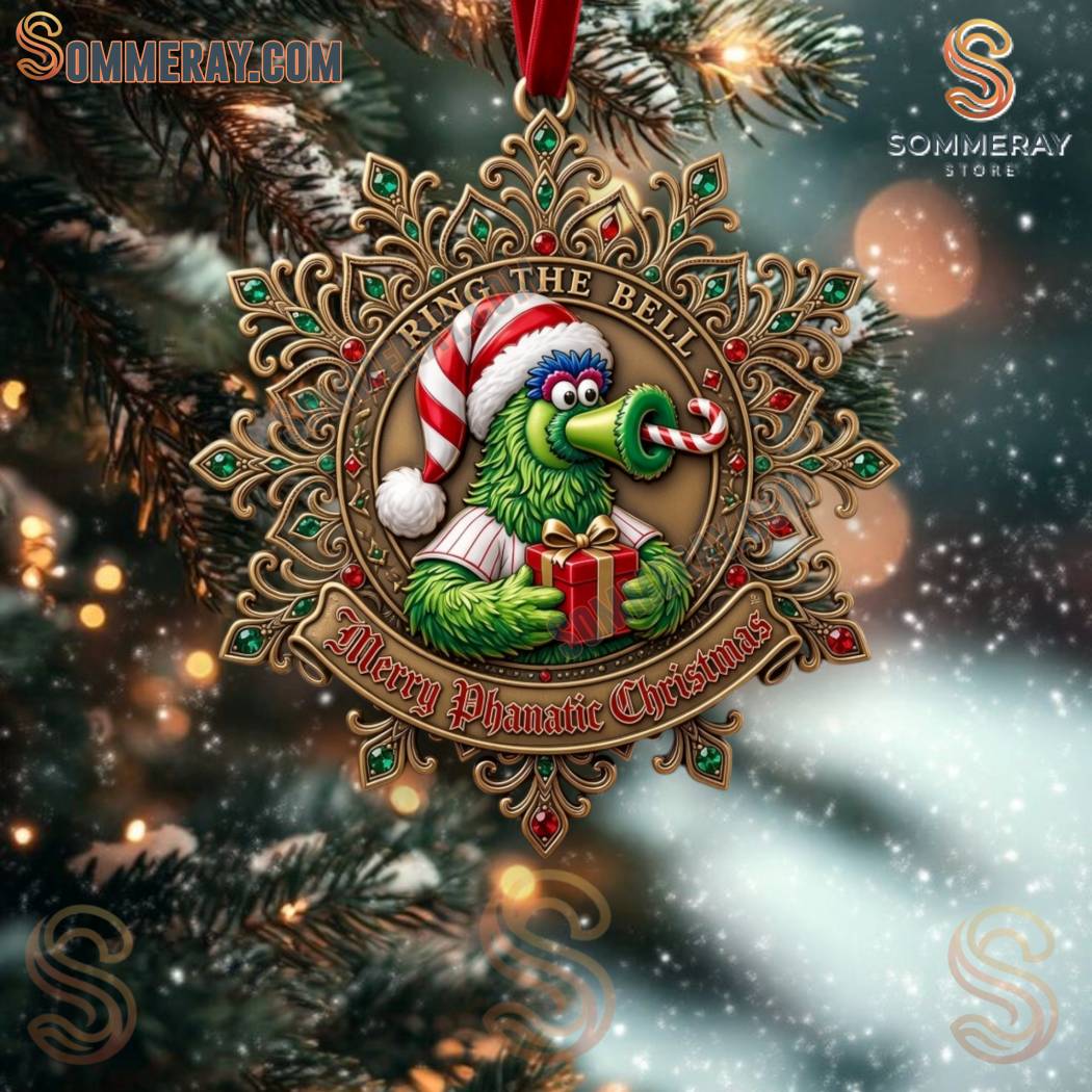 Ring The Bell Merry Phanatic Christmas Snowflake Ornament