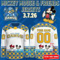 Roanoke Rail Yard Dawgs 2025 Mickey Mouse & Friends Hockey Jersey