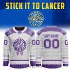 Roanoke Rail Yard Dawgs 2026 Stick It To Cancer Night Hockey Jersey