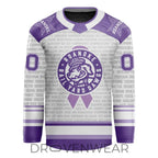 Roanoke Rail Yard Dawgs 2026 Stick It To Cancer Night Hockey Jersey