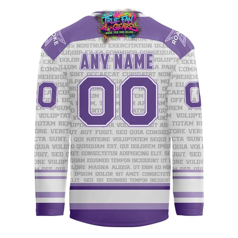 Roanoke Rail Yard Dawgs x Stick it to Cancer Night 2026 Hockey Jersey