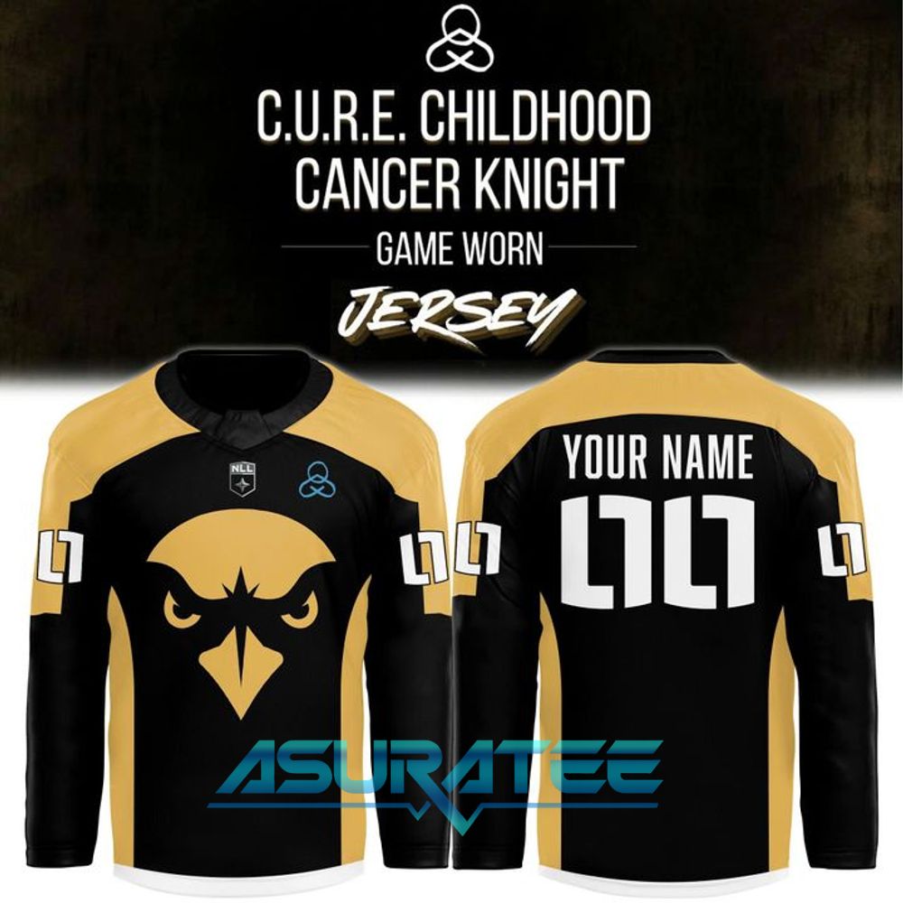 Rochester Knighthawks 2026 C.U.R.E. Childhood Cancer Knight Jersey