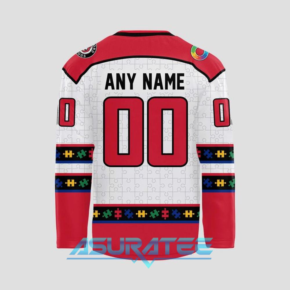 Rockford IceHogs 2026 Autism Awareness Specialty Hockey Jersey
