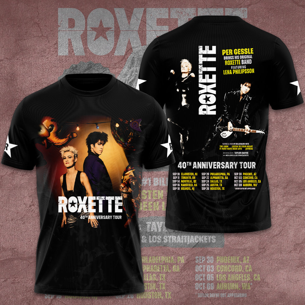 Roxette 40th Anniversary Tour 2026 3D Apparel – GNE7584