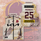Brisbane Broncos Premiers 2025 3D Sleeveless Down Jacket – TMTHU1634
