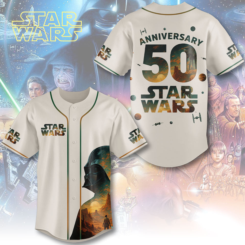 Star Wars 50th Anniversary 2027 Baseball Jersey – TMTHU898
