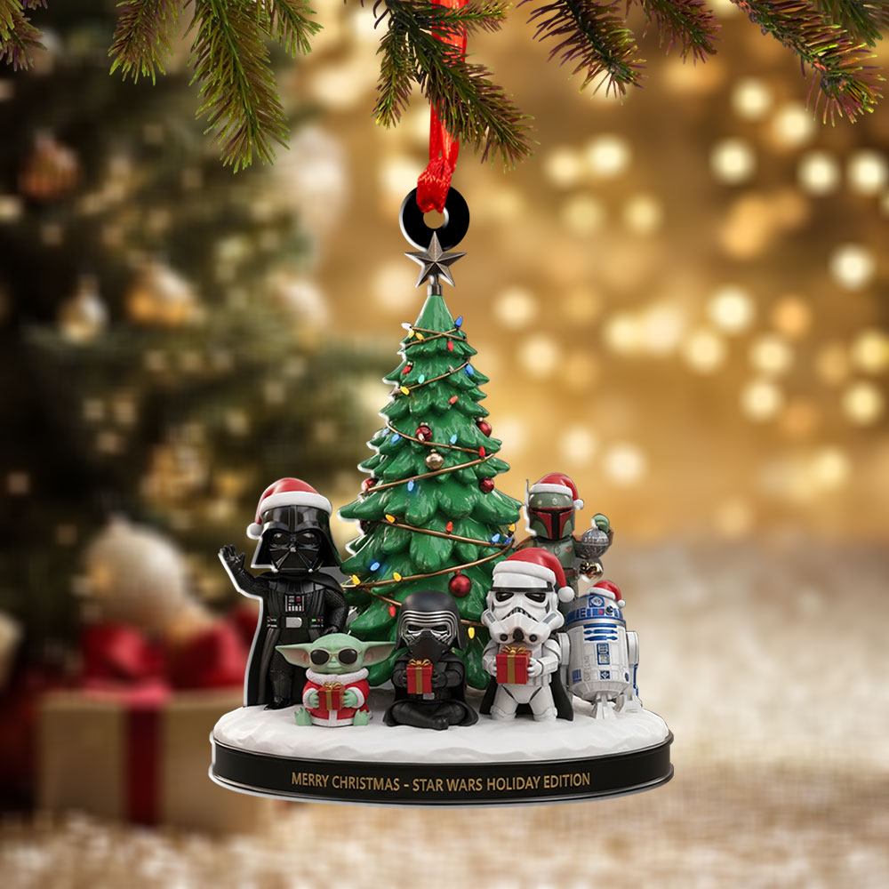 Star Wars x Christmas Custom Shape 2-sided Acrylic Ornament – TMTHU1454