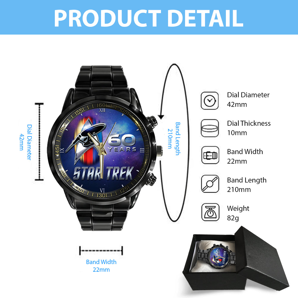 Star Trek Black Stainless Steel Watch – TMTHU1800