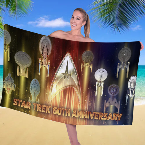 Star Trek 60th Anniversary Rectangle Beach Towel – TMTHU1604