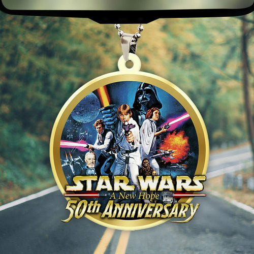 Star Wars 50th Anniversary 2027 Custom shape 2-sided Acrylic Car Ornament – TMTHU1463
