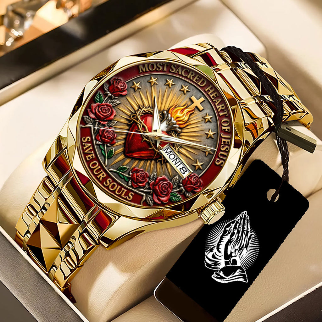 Sacred Heart of Jesus Alloy Luxury Quartz Watch – TANTN21226