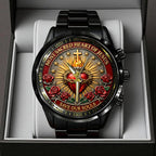 Sacred Heart of Jesus Black Stainless Steel Watch – TANTN21227