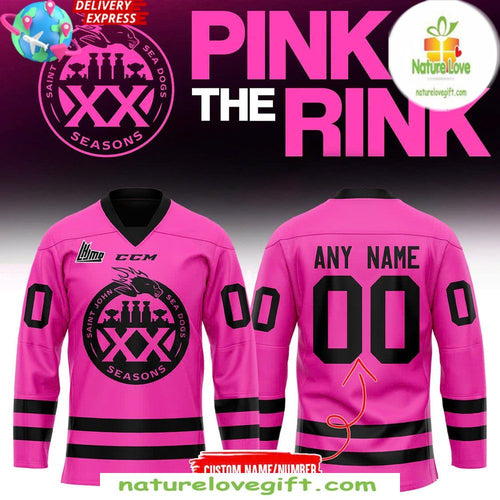 Hockey Jersey Saint John Sea Dogs Pink In The Rink Special