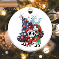 Sally Jack And Zero Christmas Tree Couples Christmas Ornaments